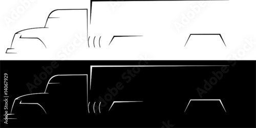 Vector-illustration of the big truck
