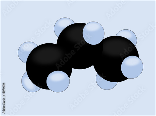 Molécule de propane