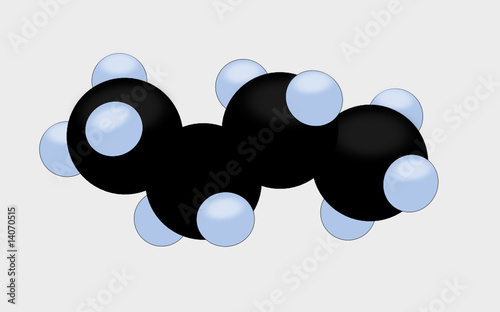 Molécule de butane