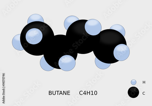 Molécule de butane