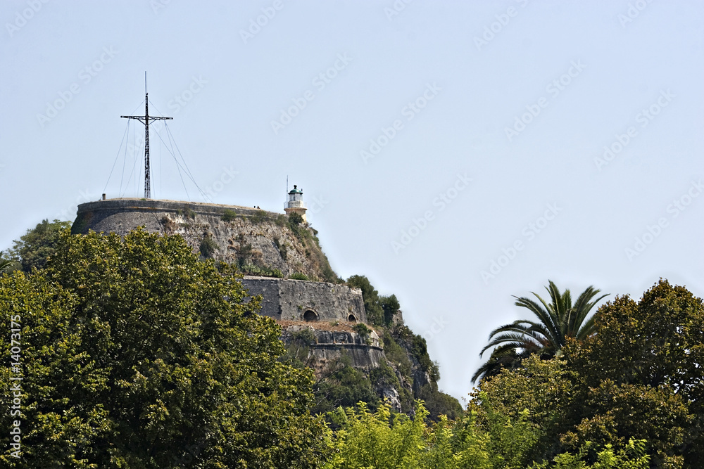 The new citadel or Neo Frourio in Corfu, Greece The new citadel or Neo Frourio in Corfu, Greece