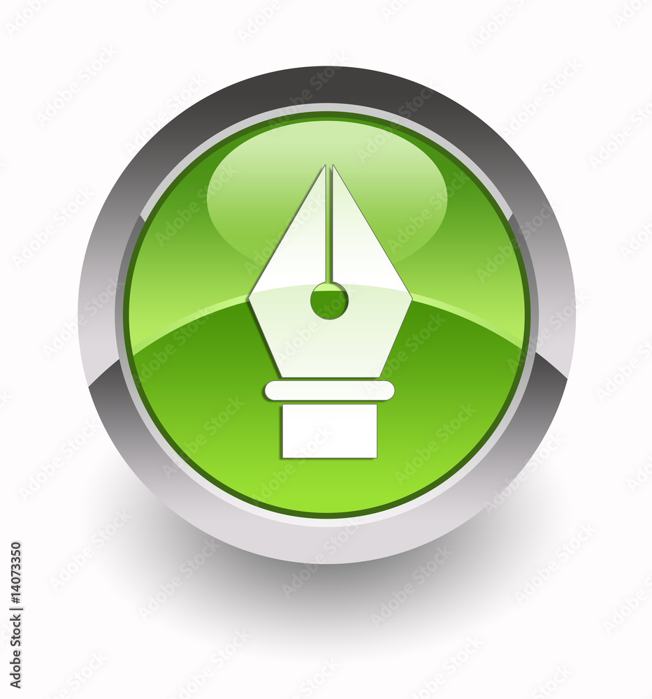Pen glossy icon Pen glossy icon