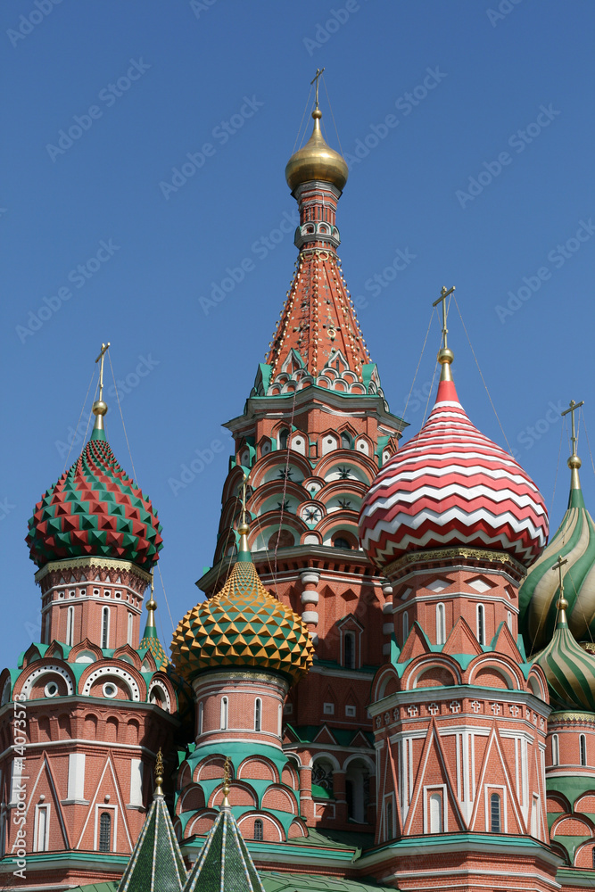 Saint Basil cathedral at Red Square in Moscow, Russia
