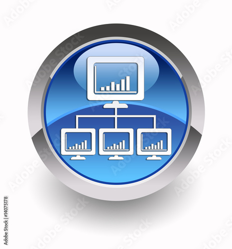 Network glossy icon