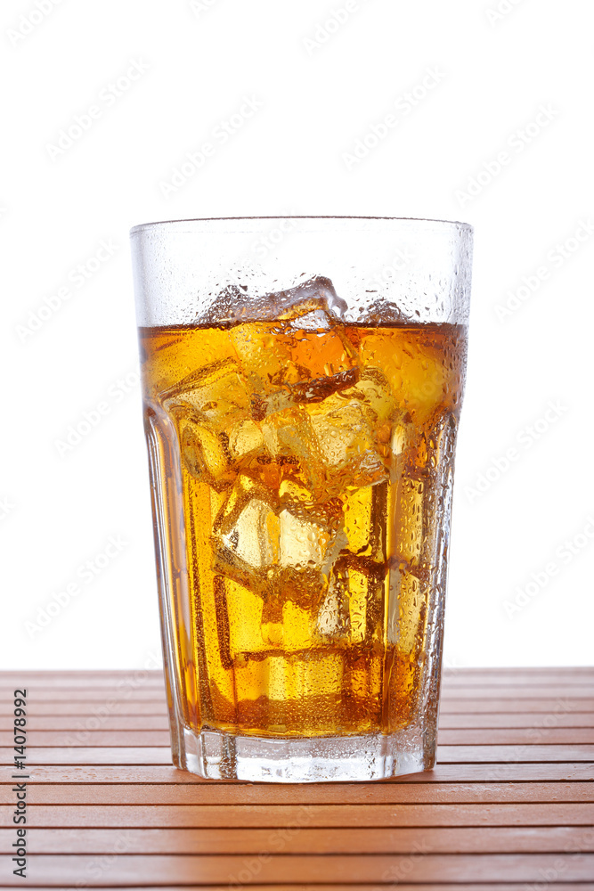 Glass of ice tea with lemon Glass of ice tea with lemon
