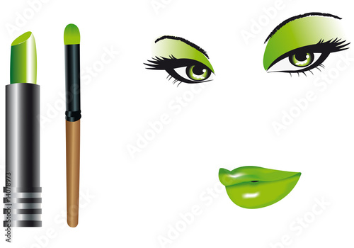 trucco verde