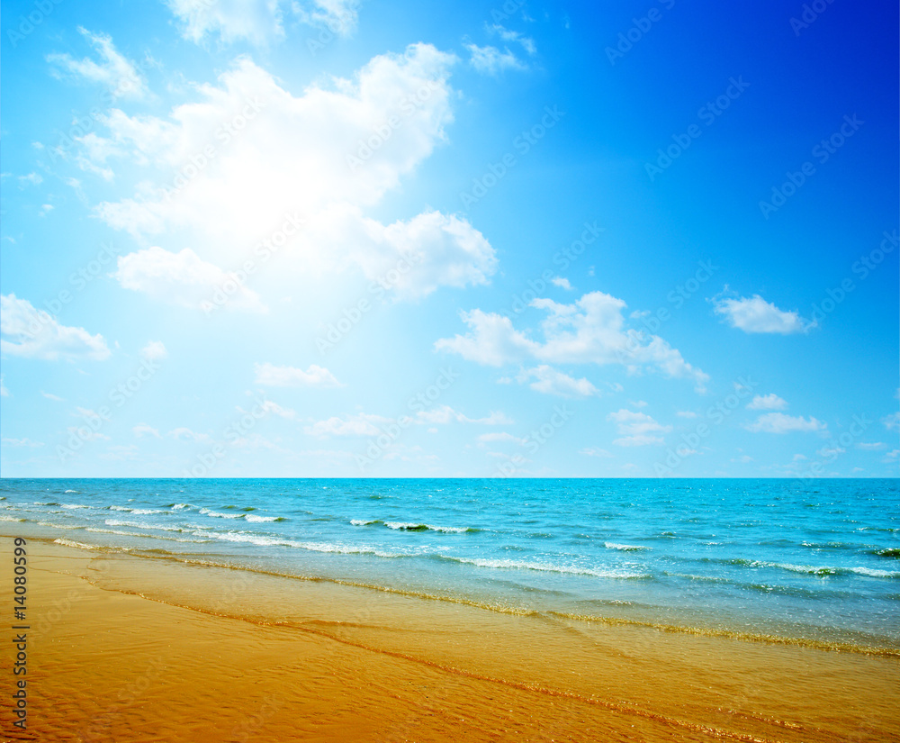 Obraz premium sand and ocean
