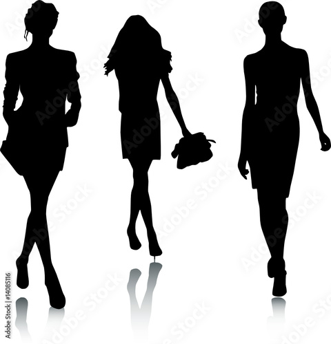 silhouette fashion girls