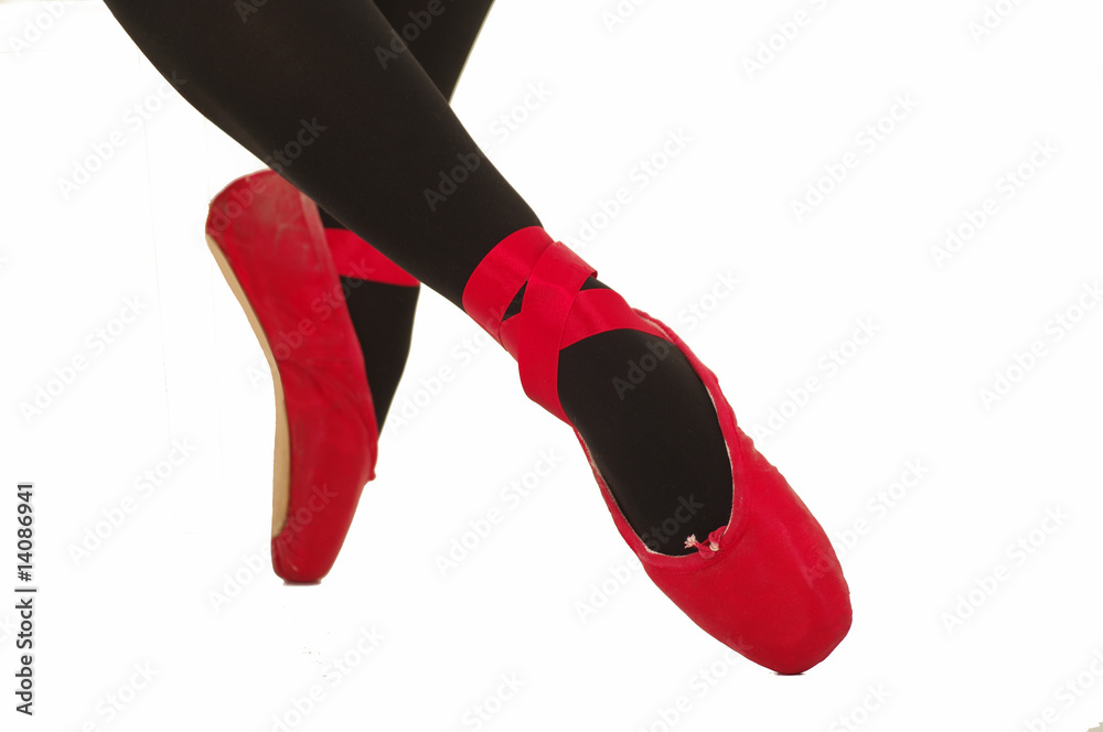 Red Ballet Shoes Stock Photo Adobe Stock