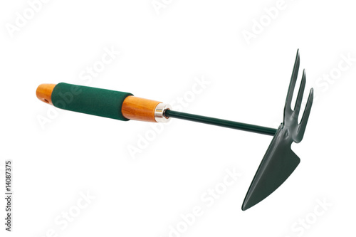 Foto Green gardening hoe