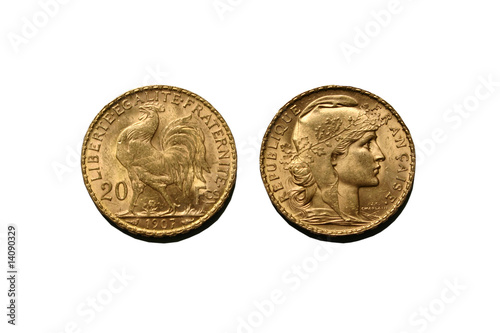 20 franc ceres or, avers et revers