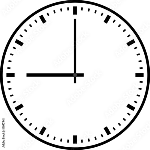 Wall clock. Vector illustration