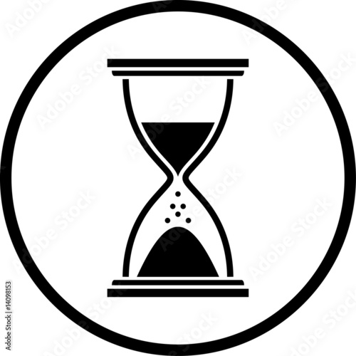 Hourglass. Vector illustration