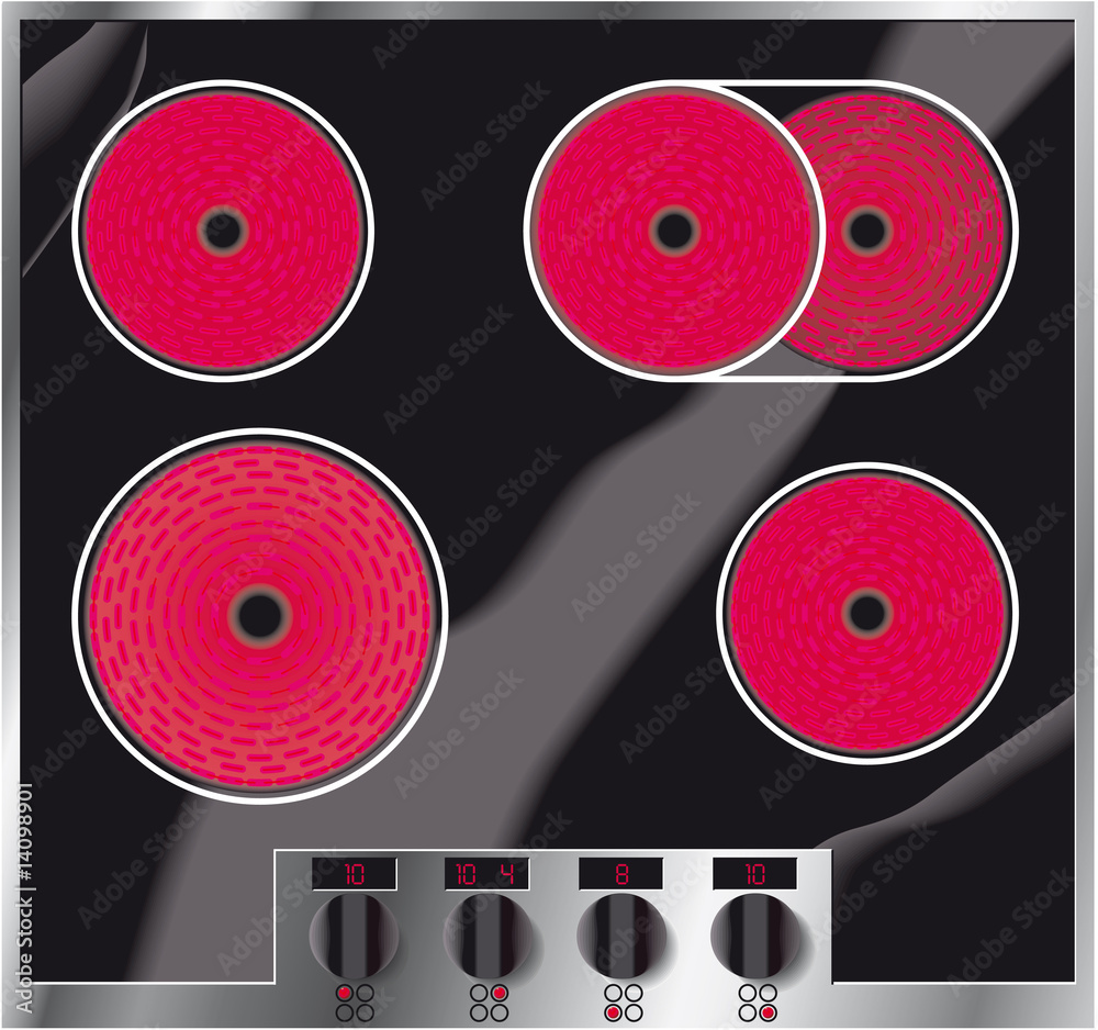 Herdplatten-Aufkleber Set – 4 Ringe + 14 Ofen-Sym Produktbild-Vorschau 5