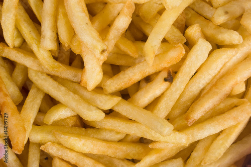 background of French fries