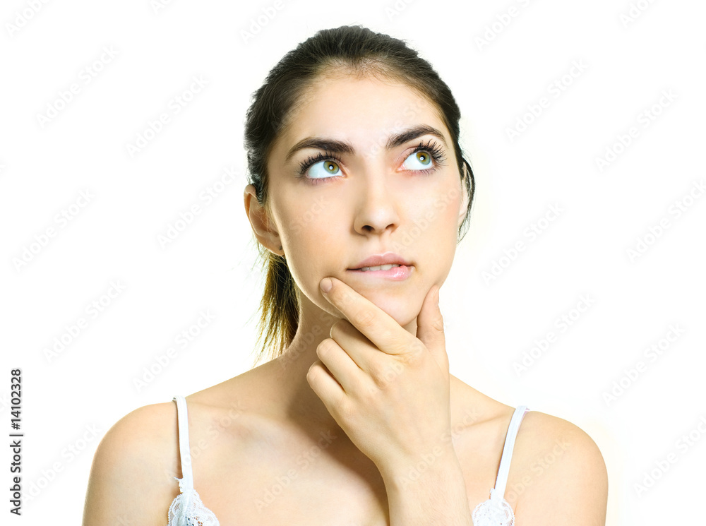 pretty hesitating girl pretty hesitating girl