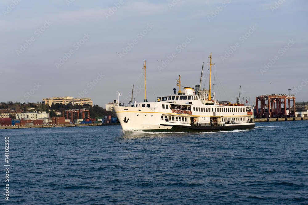 image of a ship in Bosporus istanbul