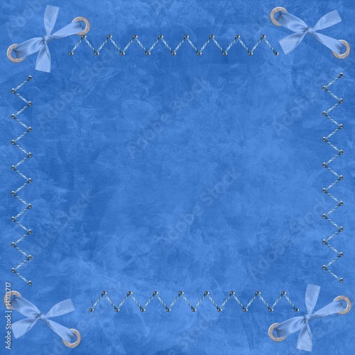 fond et noeuds bleus