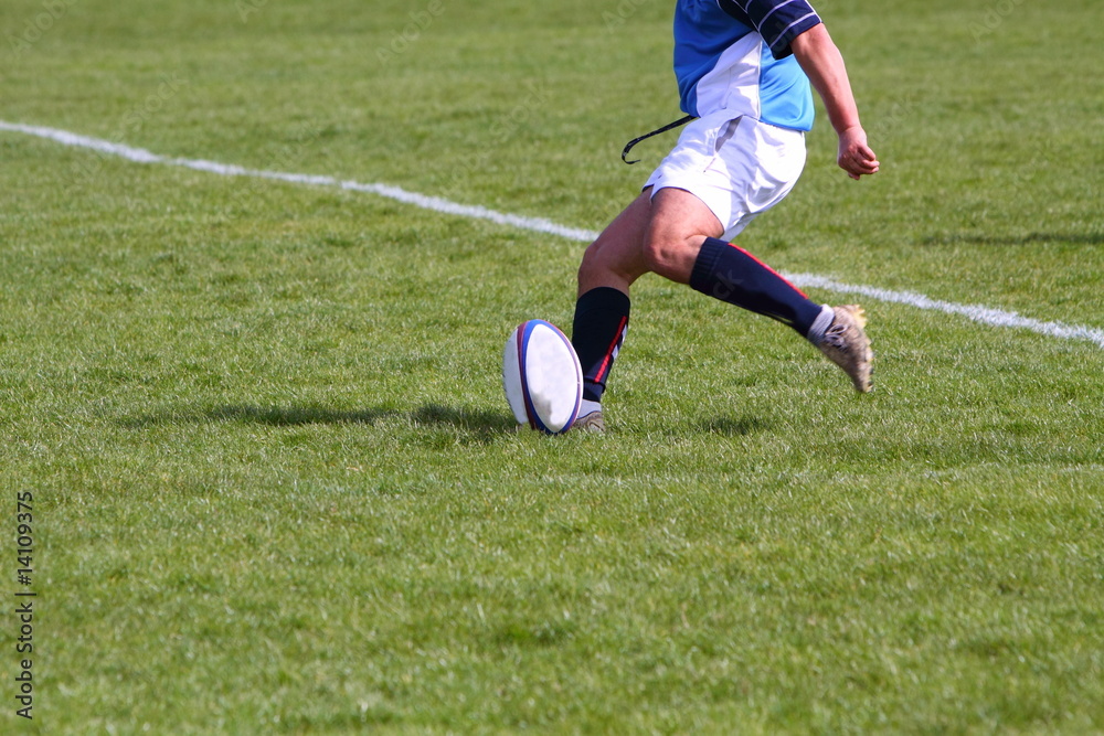 Obraz premium rugby kicker