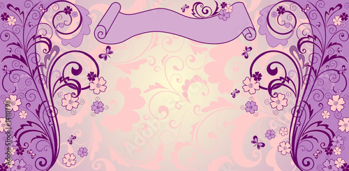 Vintage lilac background