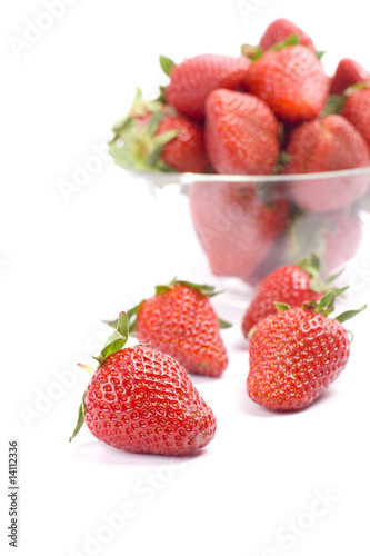 strawberries in the bowl