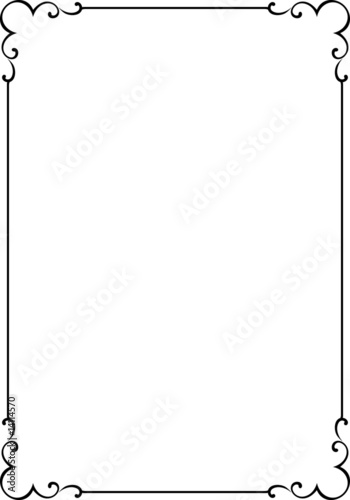 Vector decorative frame