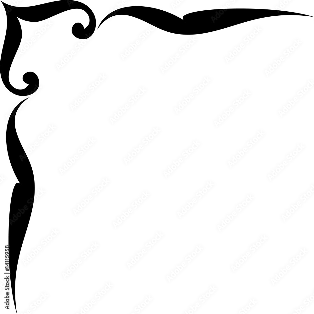 Vector corner ornament Stock Vector | Adobe Stock