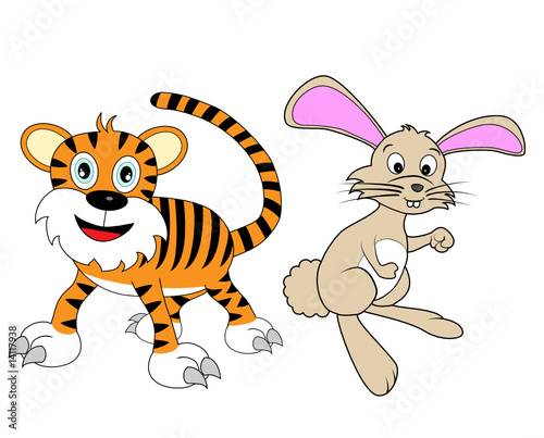 Chinese Zodiac Set 2 : Tiger And Rabbit