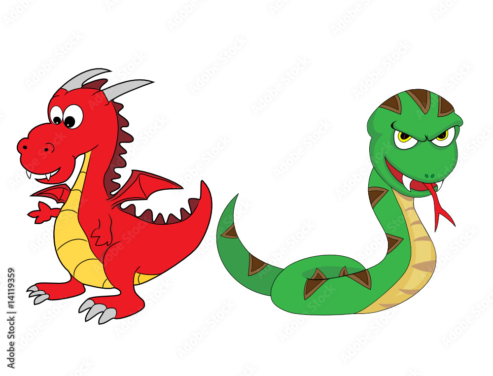 Chinese Zodiac Set 3 : Dragon And Snake Chinese Zodiac Set 3 : Dragon And Snake