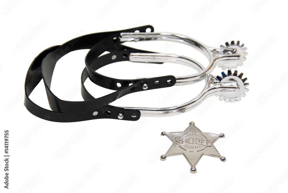 Obraz premium Cowboy spurs and star