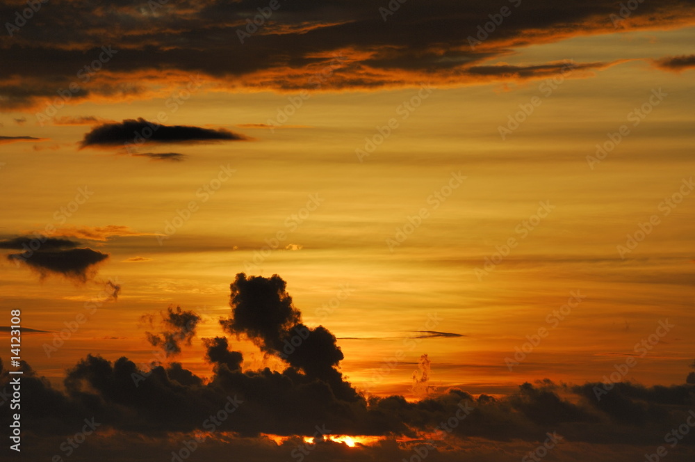 Obraz premium Coucher de soleil