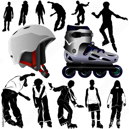 rollerblade vector