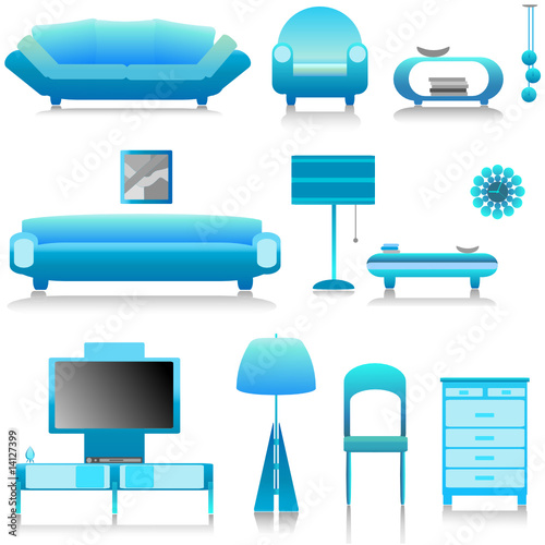 modern furniture vector 1