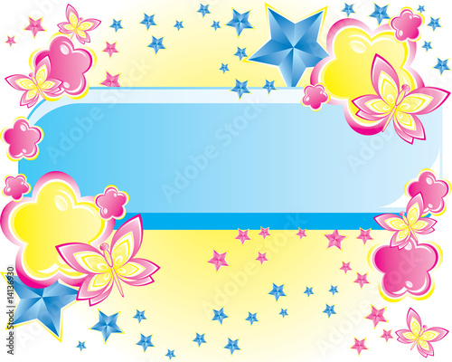 floral vector banner