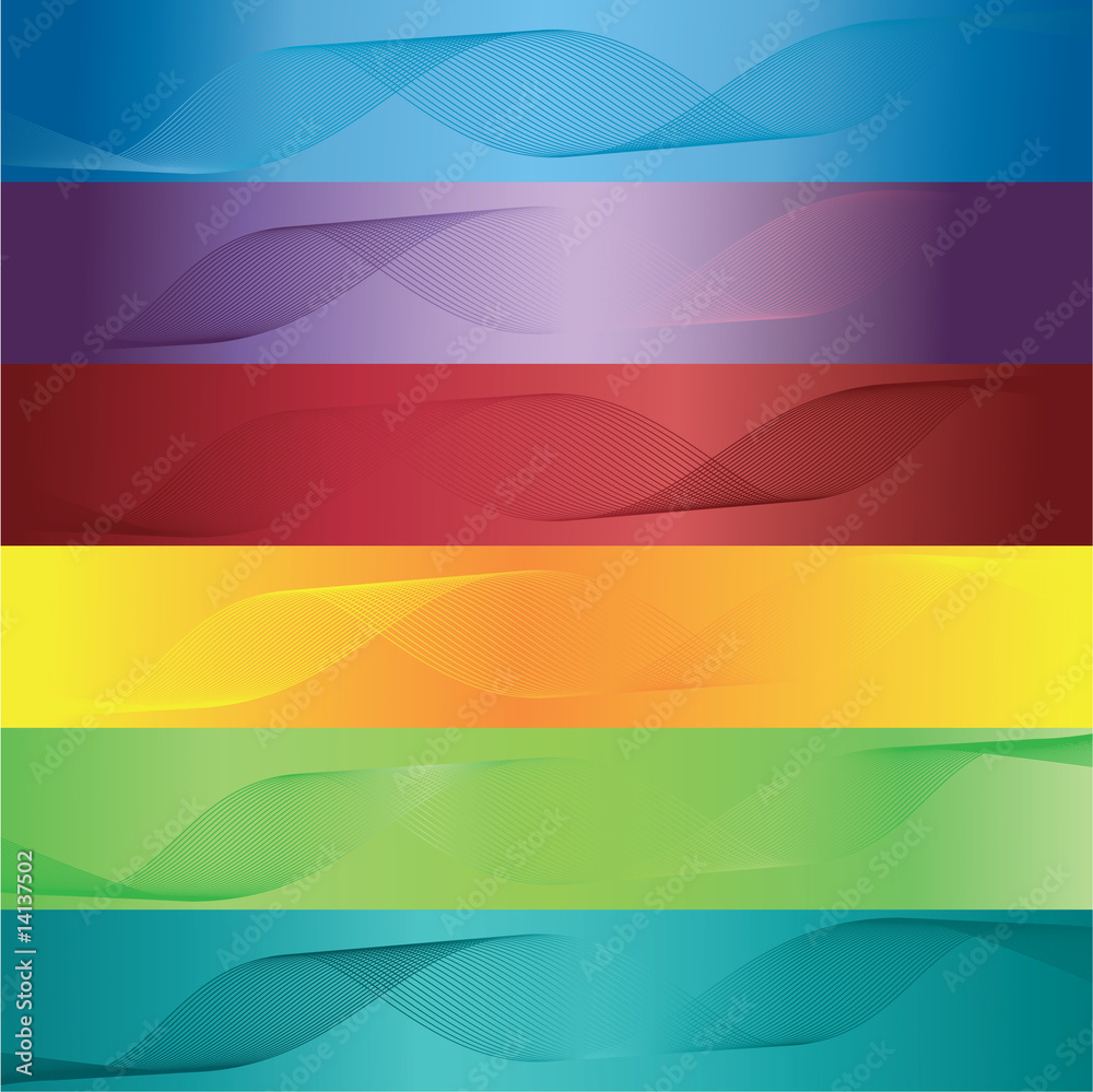 color cards abstract vector set