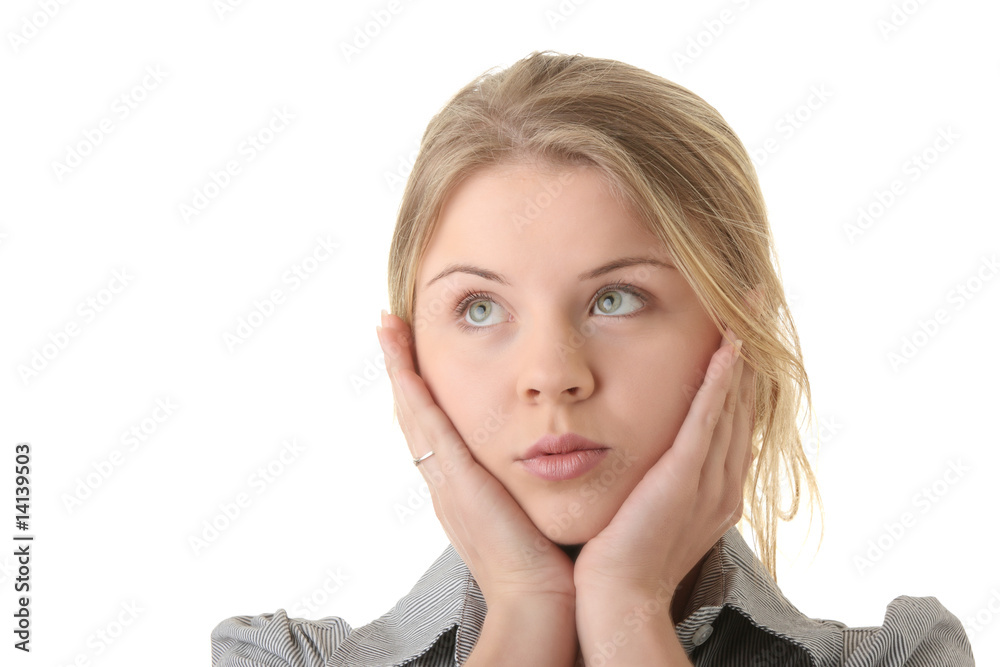 Portrait of young woman (student or businesswoman) Portrait of young woman (student or businesswoman)