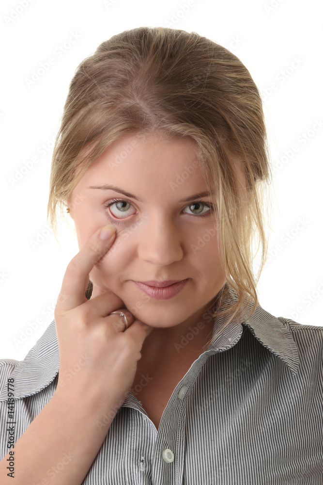 Portrait of young woman (student or businesswoman) Portrait of young woman (student or businesswoman)