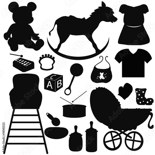 Baby silhouettes items