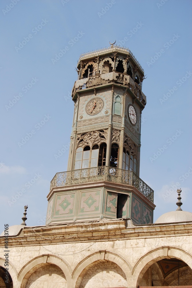 Horloge de la mosquée de la citadelle de saladin