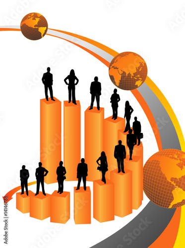 Illustration of business people