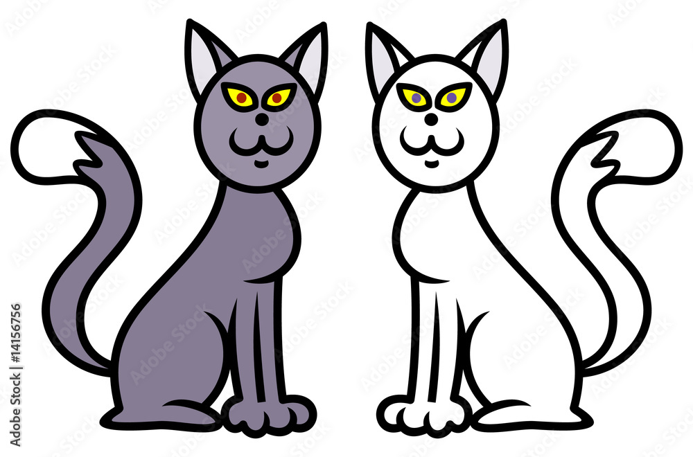 Fototapeta premium Cat love