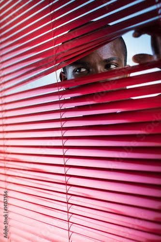 Fotografie red blinds