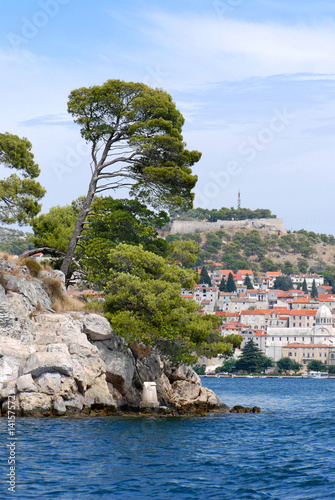 Fotografija panorama of  Shibenik-Knin city, Croatia
