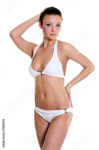 young beautiful girl in underwear