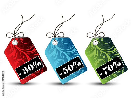 Floral Sales Tags