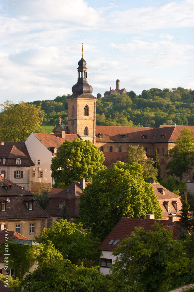 Altstadt von Bamberg mit Altenburg im Hintergrund