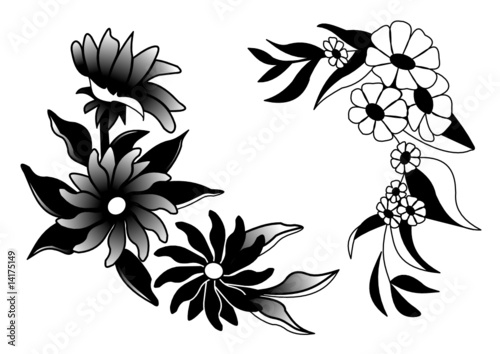 Blumendesign und Muster