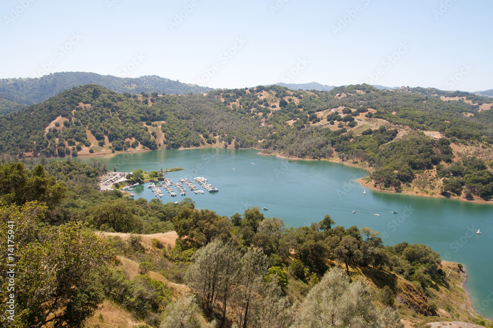 A View of Sonoma Lake From Top of Mountain