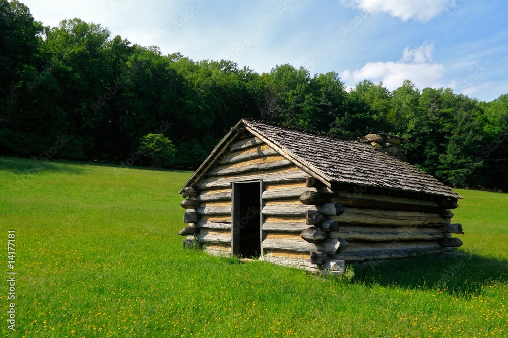 Revolutionary War log cabin Revolutionary War log cabin
