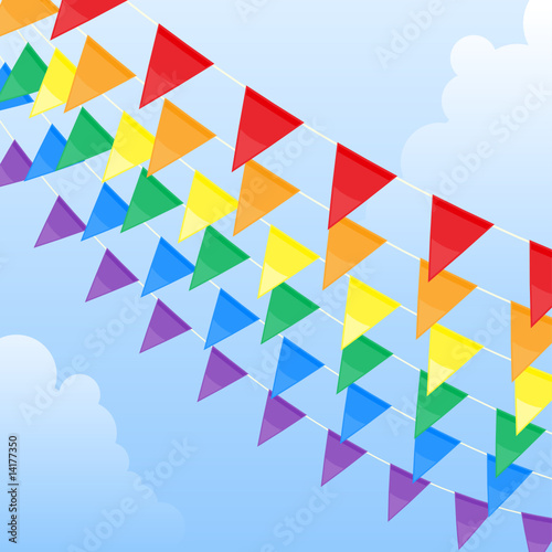 Rainbow pennants